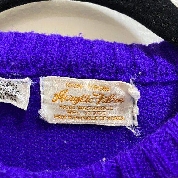 Vintage Tic-Tac-Toe Sweater Vest - Picture 3 of 3